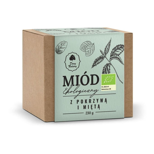 MULTIPLE BLUMENNEKTAR HONIG MIT NESSEL UND MINZE BIO 230 g - GESCHENKE DER NATUR - Biogo.de