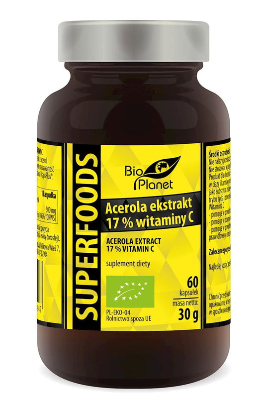 ACEROLA-EXTRAKT BIO 60 KAPSELN (468 mg) - BIO PLANET - Biogo.de