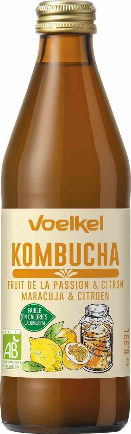 Kombucha Maracuja-Zitrone BIO 330 ml - Biogo.de Hover Image