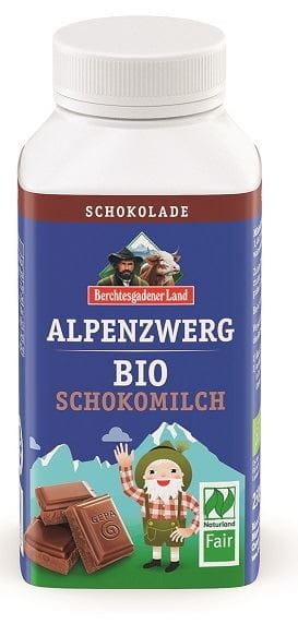 BIO glutenfreie Schokoladenmilch in 250 g Packung von Berchtesgadener Land, cremige Milchschokolade mit Schokoladengeschmack
