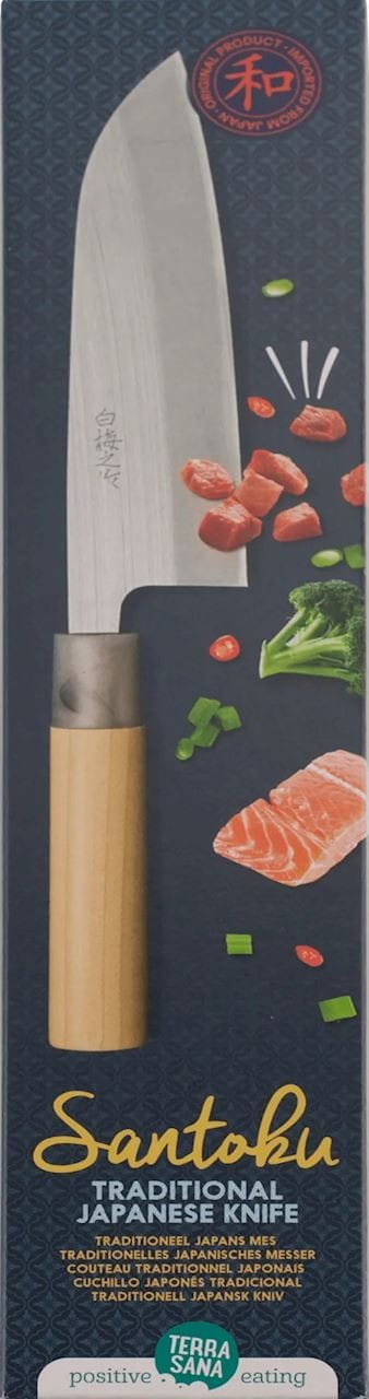 CUCHILLO TRADICIONAL JAPONÉS SANTOKU UNIVERSAL 1ud (250 g) - TERRASANA