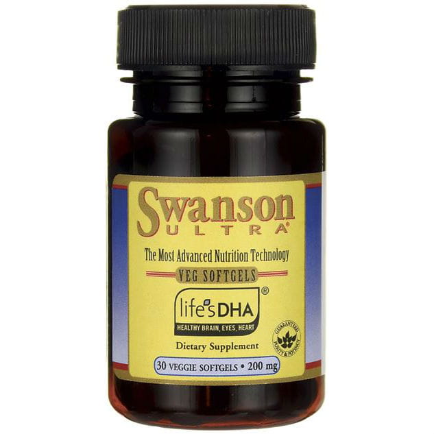 Docosahexaensäure aus Lebensalgenöl DHA 200mg 30 Kapseln von SWANSON Hauptbild