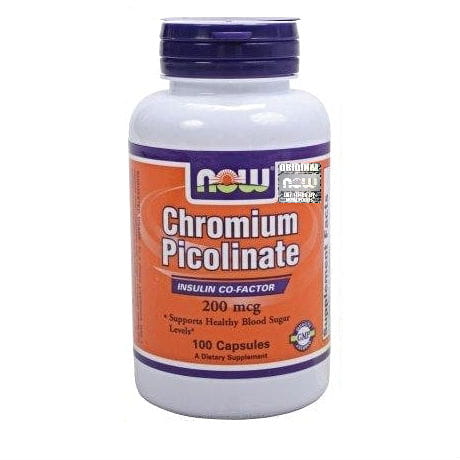 Chrom 200 mcg Chrompicolinat 100 Kapseln NOW FOODS