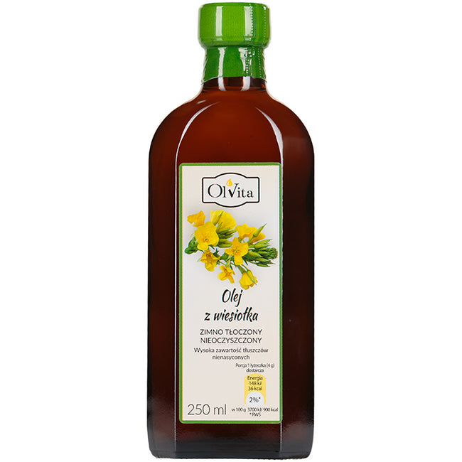 Nachtkerzenöl, kaltgepresst und roh 250ml OLVITA Hover Image