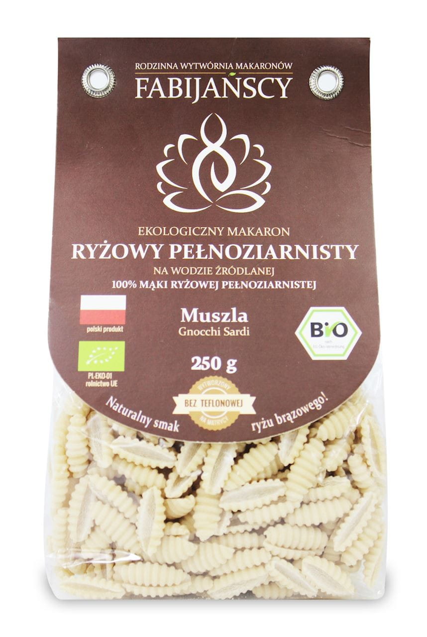 Nudeln (brauner Reis) Muschelgnocchi Sardi glutenfrei BIO 225g - FABIJAŃSCY