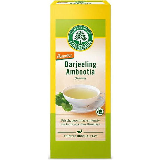 Grüner Darjeeling Tee im Teebeutel BIO (20 x 15 g) - LEBENSBAUM