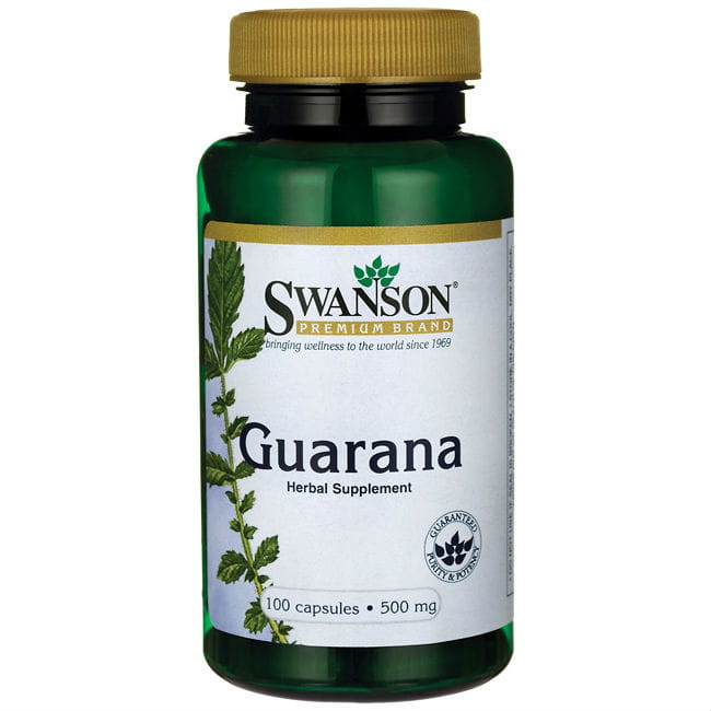 Guarana 500 MG 100 Kapseln von SWANSON Hover Image
