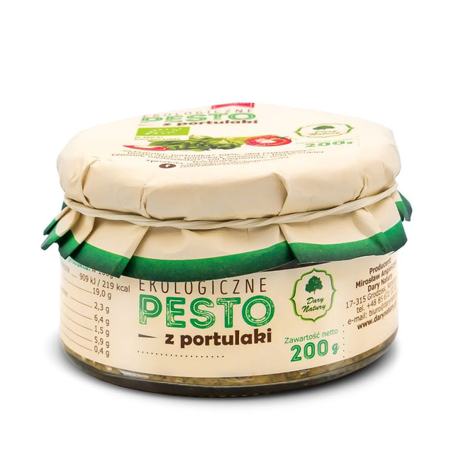 Pesto mit Portulak BIO 200 g - GESCHENKE DER NATUR Hover Image