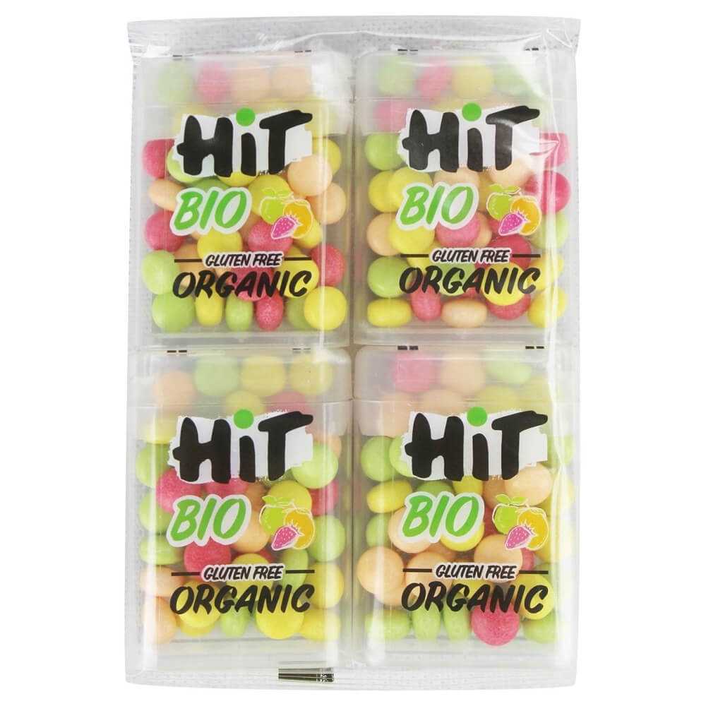 Dragees mit Fruchtgeschmack glutenfrei BIO 4 x 15 g - HIT