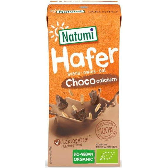 Hafer-Schoko-Drink mit Kalzium aus Meeresalgen BIO 200 ml - NATUMI