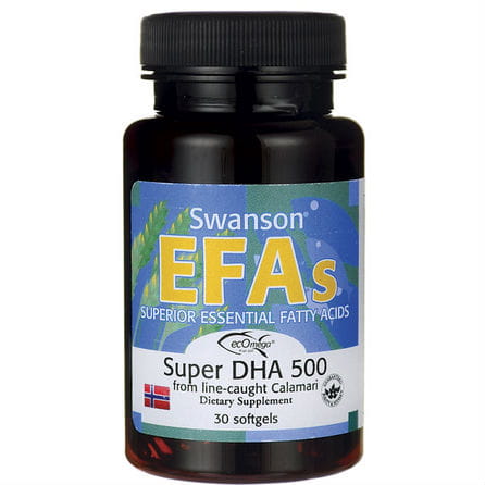 Super DHA 500mg 30 Kapseln von SWANSON Hover Image