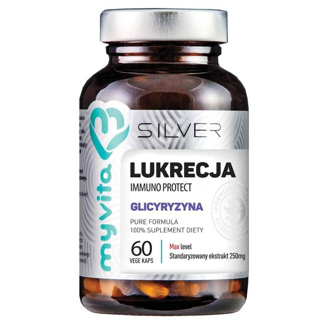 Süßholz Lakritzextrakt Immunschutz Glycyrrhizin 60 Kapseln MYVITA SILVER Hover Image