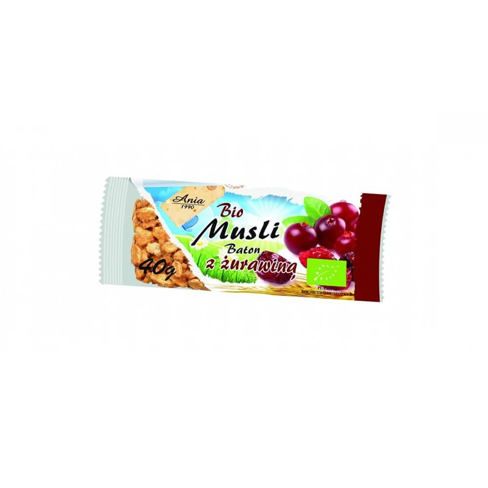 Bio Cranberry Müsliriegel 40 g - BIO ANIA