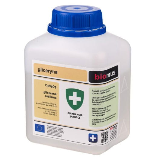 Pflanzliches Glycerin 500g BIOMUS Main image