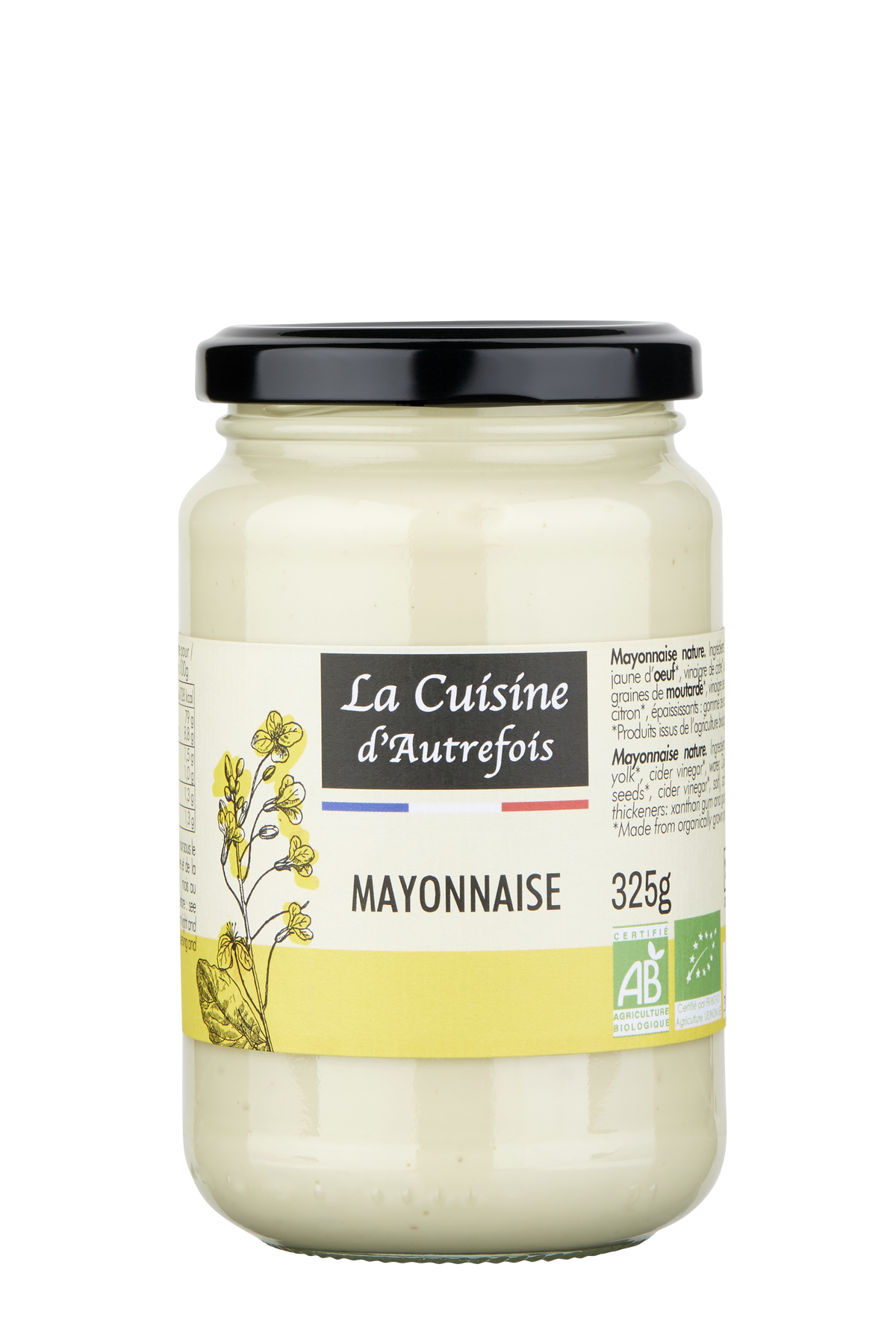 Mayonesa de huevo BIO 325 g - LA CUISINE D AUTREFOIS